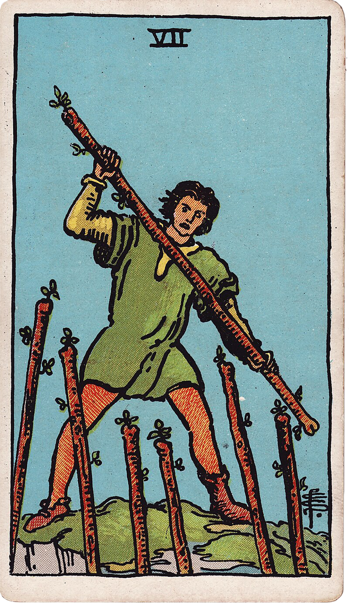 7 of Wands Tarot card